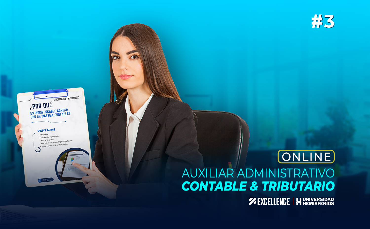  AUXILIAR ADMINISTRATIVO, CONTABLE Y TRIBUTARIO 03 ONLINE  – Expertos by EXCELLENCE