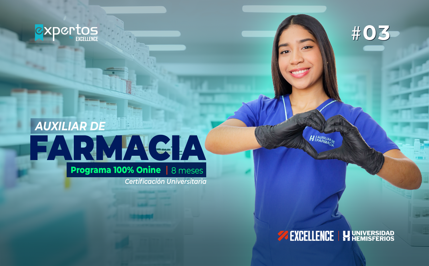 AUXILIAR DE FARMACIA ONLINE 03 - Expertos by Excellence.